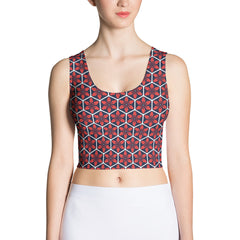 Geometric Line -Crop-Top