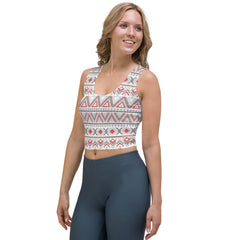 Schwedenmuster -Crop-Top