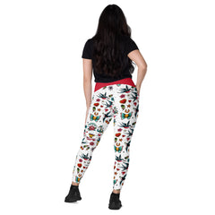 Old School -V-Bund-Leggings mit Taschen