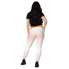 Geometric Line - V-Bund-Leggings mit Taschen