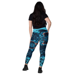 Art Line-V-Bund-Leggings mit Taschen