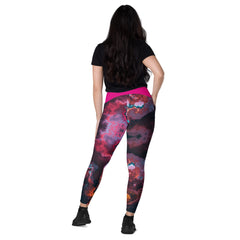 Art Line-V-Bund-Leggings mit Taschen