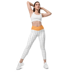 Marokkanisches Musgter V-Bund-Leggings mit Taschen