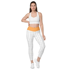 Marokkanisches Musgter V-Bund-Leggings mit Taschen