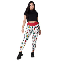 Old School -V-Bund-Leggings mit Taschen