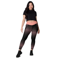 Geometric Line - V-Bund-Leggings mit Taschen