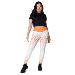 Geometric Line - V-Bund-Leggings mit Taschen