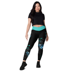 Art Line- Gottes Zorn-V-Bund-Leggings mit Taschen