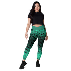 Geometric Line- V-Bund-Leggings mit Taschen