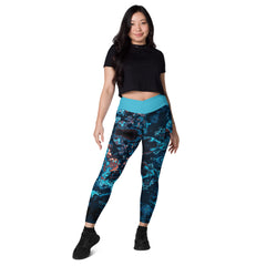 Art Line-V-Bund-Leggings mit Taschen