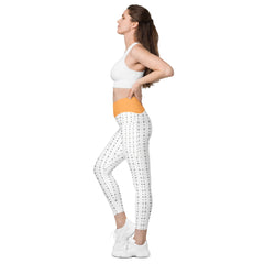 Marokkanisches Musgter V-Bund-Leggings mit Taschen