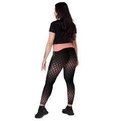 Geometric Line - V-Bund-Leggings mit Taschen