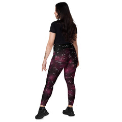 Art Line-V-Bund-Leggings mit Taschen