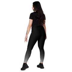 Geometric Line- V-Bund-Leggings mit Taschen