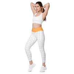 Marokkanisches Musgter V-Bund-Leggings mit Taschen