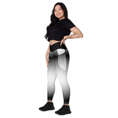 Geometric Line - V-Bund-Leggings mit Taschen