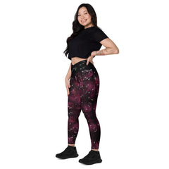 Art Line-V-Bund-Leggings mit Taschen