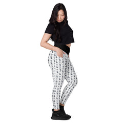 V-Bund-Leggings mit Taschen