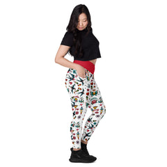 Old School -V-Bund-Leggings mit Taschen