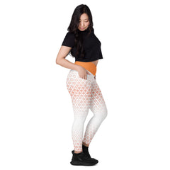 Geometric Line - V-Bund-Leggings mit Taschen