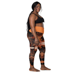 Art Line-V-Bund-Leggings mit Taschen