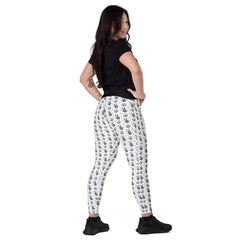 V-Bund-Leggings mit Taschen