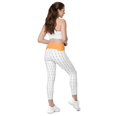 Marokkanisches Musgter V-Bund-Leggings mit Taschen