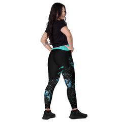 Art Line- Gottes Zorn-V-Bund-Leggings mit Taschen