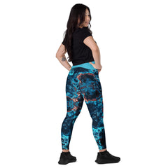 Art Line-V-Bund-Leggings mit Taschen