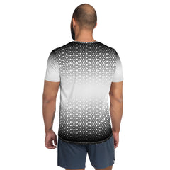 Geometric Line-T-Shirt für Herren