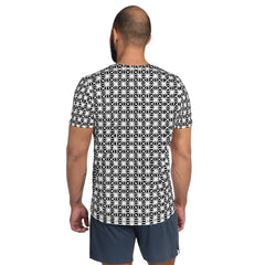 Geometric Line-Sport-T-Shirt für Herren