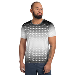 Geometric Line-T-Shirt für Herren