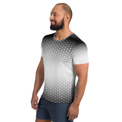 Geometric Line-T-Shirt für Herren