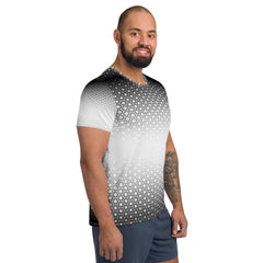 Geometric Line-T-Shirt für Herren