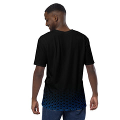 Geometric Line- Dunkel Blaues Herren-T-Shirt