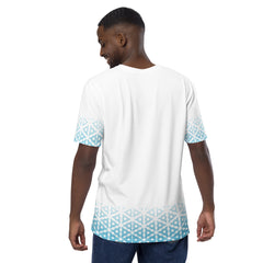 Geometric Line- Hellblaues Herren-T-Shirt