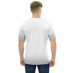 Geometric Line - Schwarzes Muster Herren-T-Shirt