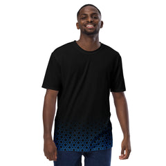 Geometric Line- Dunkel Blaues Herren-T-Shirt