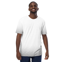 Geometric Line - Schwarzes Muster Herren-T-Shirt