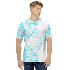 Geometric Line-Soundwaves-Herren-T-Shirt