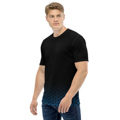 Geometric Line- Dunkel Blaues Herren-T-Shirt