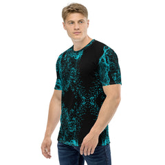 Geometric Line-Soundwaves-Herren-T-Shirt