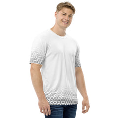 Geometric Line - Schwarzes Muster Herren-T-Shirt