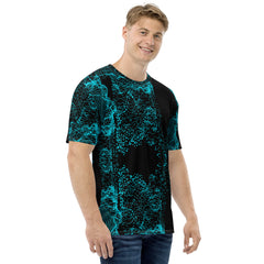 Geometric Line-Soundwaves-Herren-T-Shirt