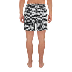 Geometrisches Muster Sport-Shorts (recycled)