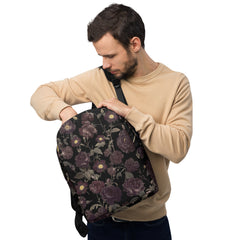 Dunkle Blumen Rucksack