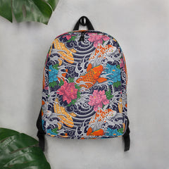 Japanisches Tattoomuster- Koi Fisch- Rucksack