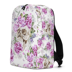 Schädel mit Blumen Rucksack hell