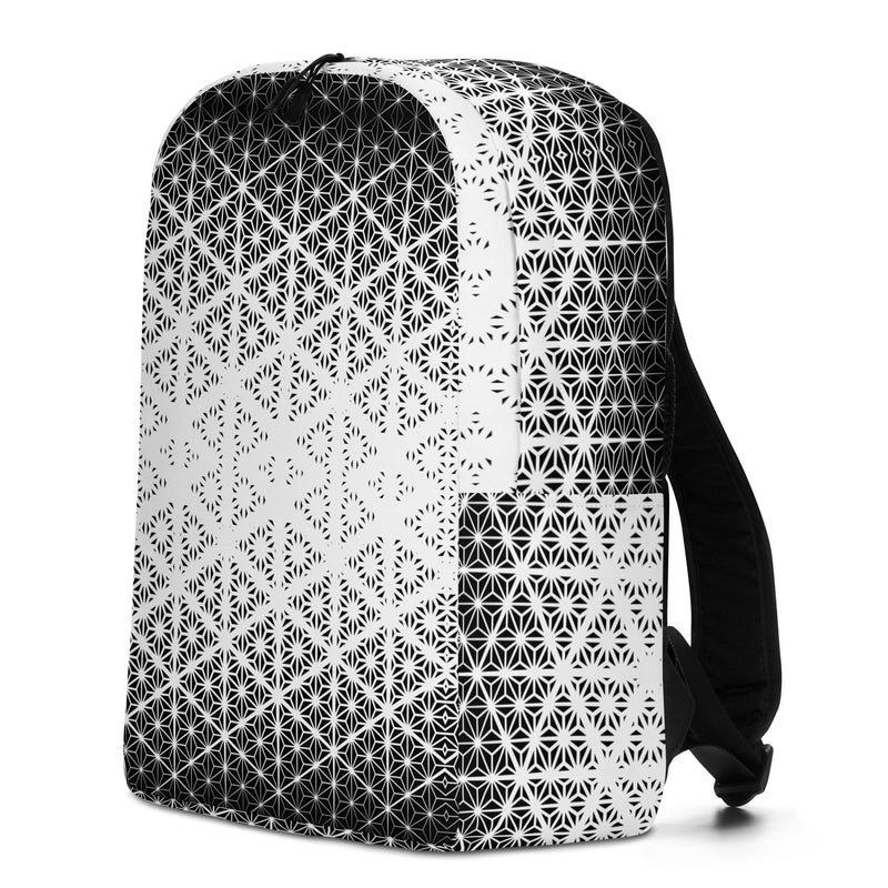 Geometric Line- Schwarz/Weisser Rucksack