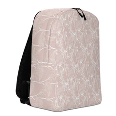 Rosa Rucksack mit Blumenmuster